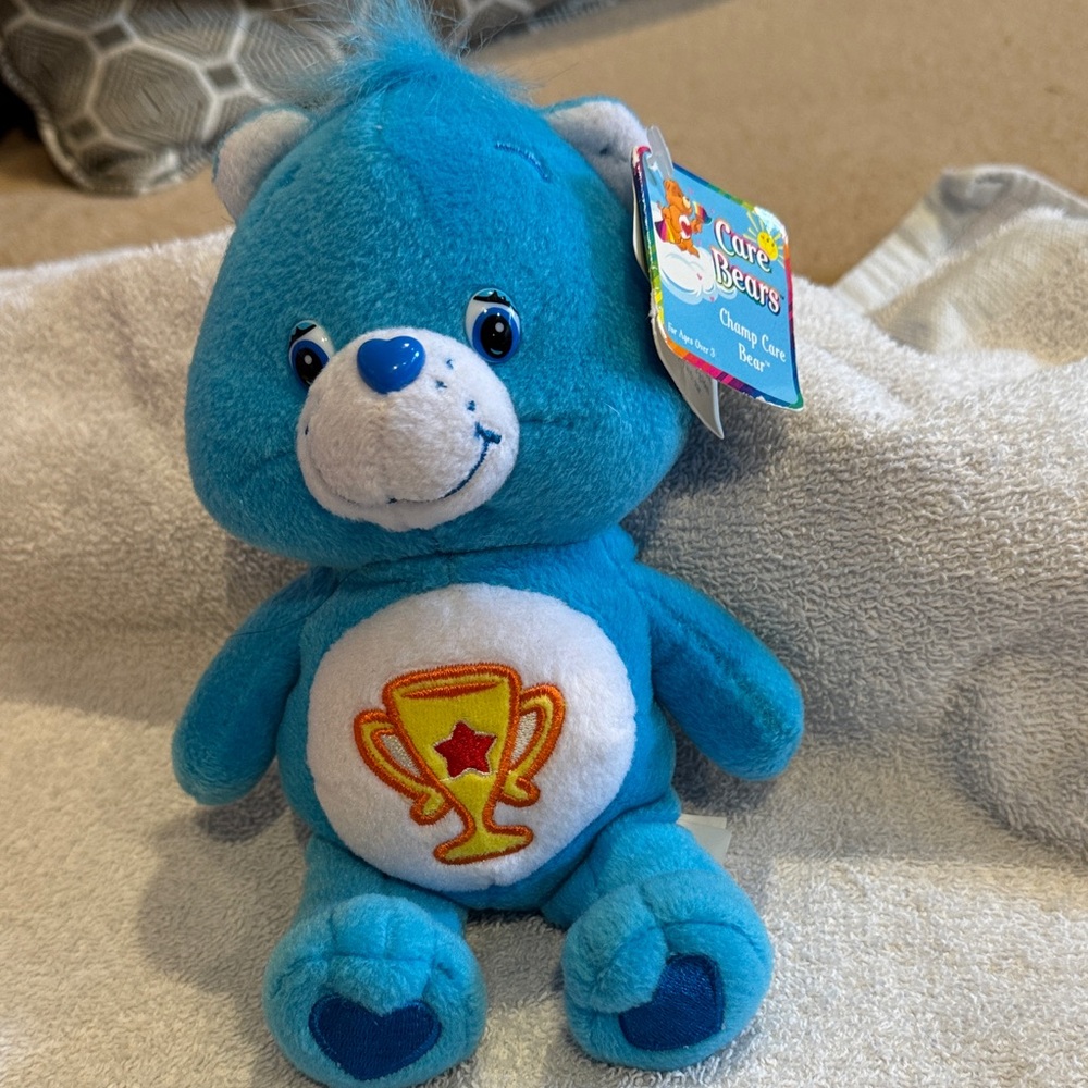 2002 Care Bears Champ 9” Plush NWT